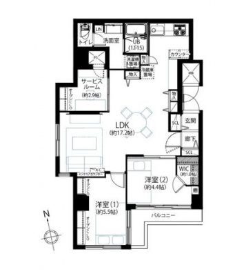 間取り図（販１マンション）　-