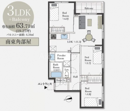 �Ԏ��}�i�̂P�}���V�����j�@-