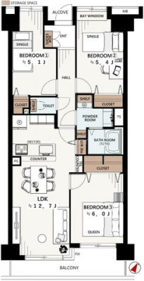 �Ԏ��}�i�̂P�}���V�����j�@-