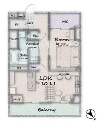 �Ԏ��}�i�̂P�}���V�����j�@-