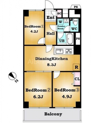 �Ԏ��}�i�̂P�}���V�����j�@-