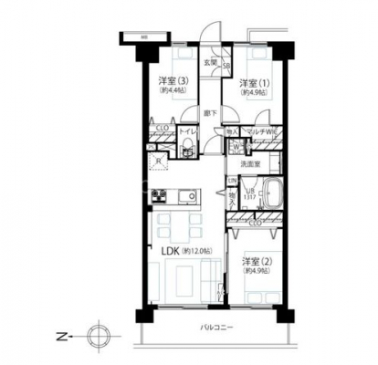 �Ԏ��}�i�̂P�}���V�����j�@-