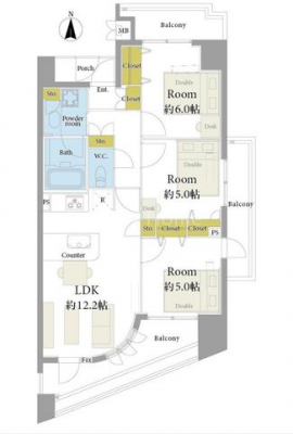 �Ԏ��}�i�̂P�}���V�����j�@-