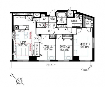 �Ԏ��}�i�̂P�}���V�����j�@�Ԏ�}