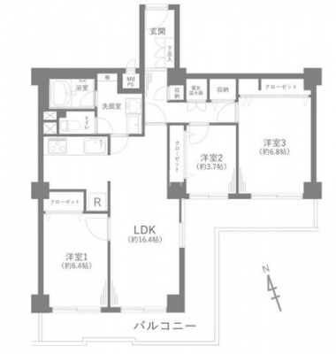 �Ԏ��}�i�̂P�}���V�����j�@�Ԏ�}